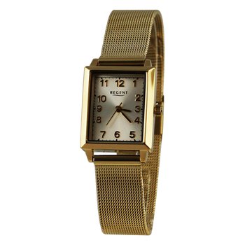 Regent damski zegarek analogowy metalowa bransoleta złoty UR2211527 - Regent