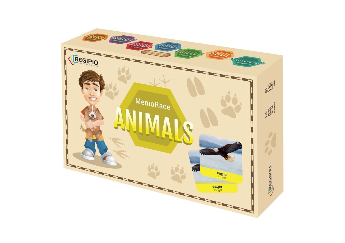 Zdjęcia - Zabawka edukacyjna Geme Memorace Animals, gra edukacyjna,Regipio