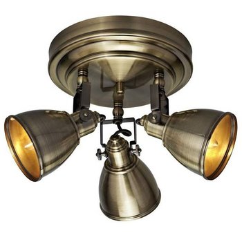 Regulowana LAMPA sufitowa FJALLBACKA 104050 Markslojd industrialna OPRAWA metalowy plafon reflektorki patyna - Markslojd