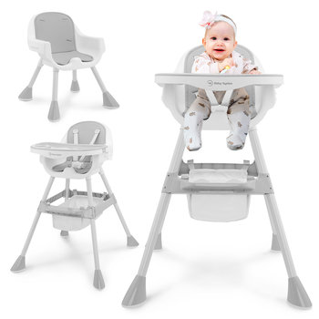 Regulowane krzesełko do karmienia Moby-System Magnolia 2w1 - szare - Moby System