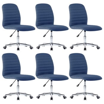 Regulowane krzesło stołowe - niebieskie, 6 szt. - - Zakito Europe