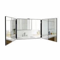 Regulowane lustro do makijażu o potrójnej konstrukcji Płaskie, nierozciągliwe lustro, odpowiednie do łazienek, garderób, sypialni