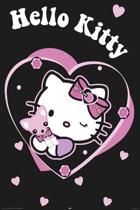 Reinders, Plakat, Hello Kitty, Hello Kitty with dog,