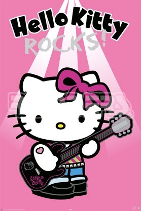 Reinders, Plakat, Hello Kitty, Rock,
