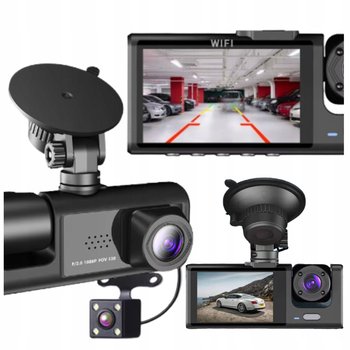 Rejestrator Jazdy Kamera Cofania Wideorejestrator Jazdy Przód Tył Menu PL - Inny producent