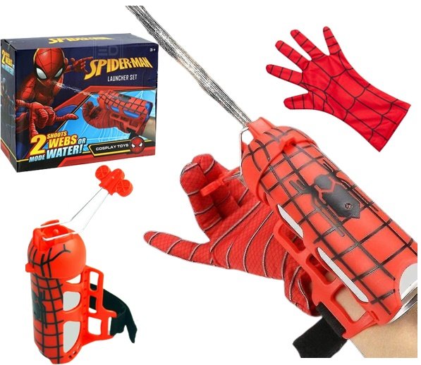 Zdjęcia - Broń zabawkowa Spiderman Rękawica  z wyrzutnią SIECI LUB WODY 