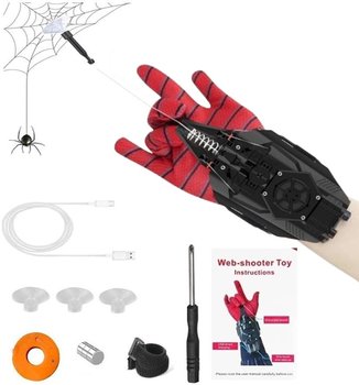 Rękawica Strzelająca Wyrzutnia Sieci Web-Shoooter Spiderman Cosplay - Hopki