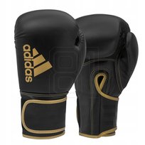 Rękawice bokserskie adidas HYBRID 80 ADIH80 czarno złote 14 oz