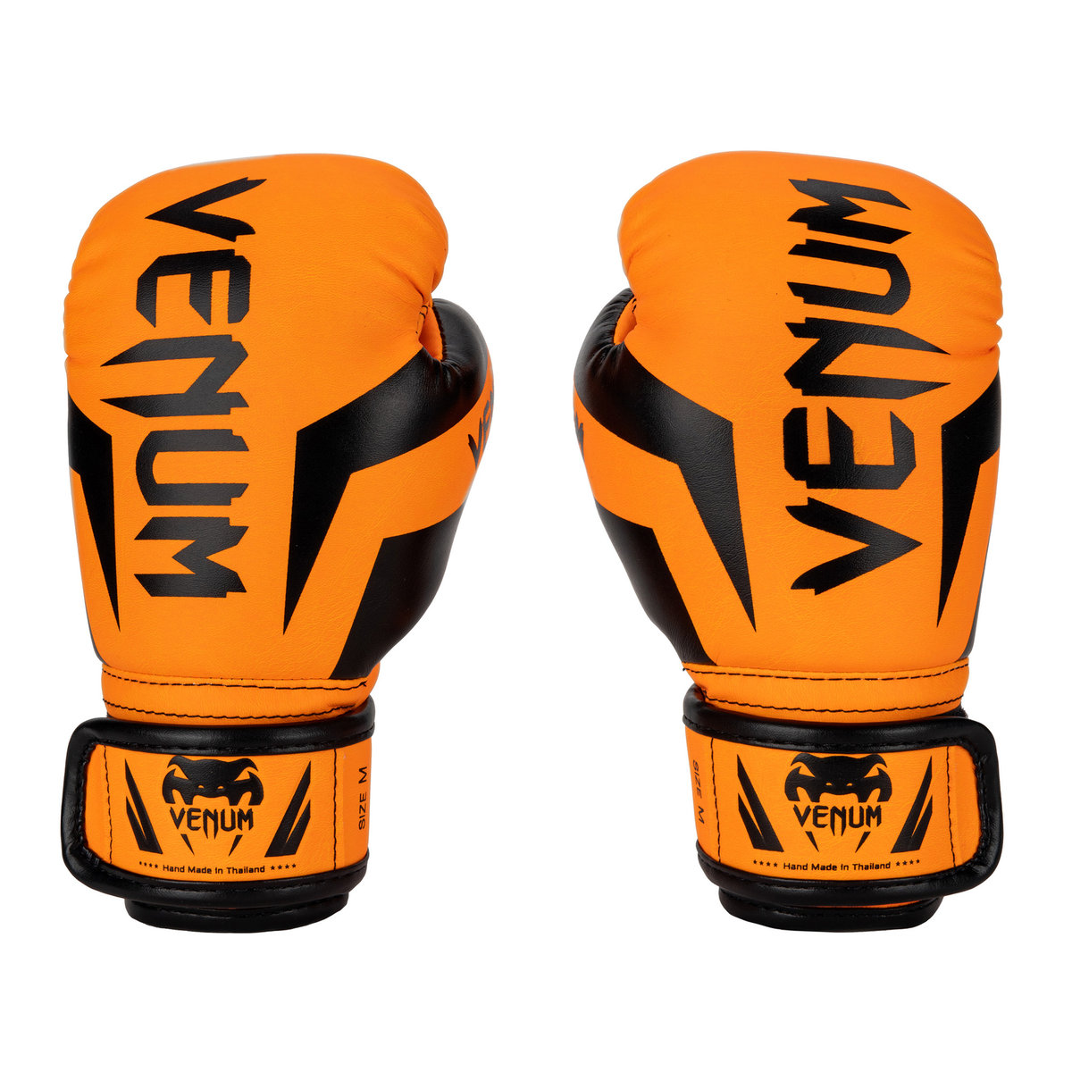 Zdjęcia - Rękawice do sportów walki Venum Rękawice bokserskie dziecięce  Elite Boxing fluo orange M 