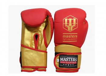 Rękawice bokserskie MASTERS czerwone RPU-COLOR/GOLD 10 oz - Masters Fight Equipment