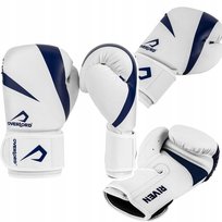 Rękawice Bokserskie Overlord Riven Skóra Syntetyczna Białe R. 12Oz