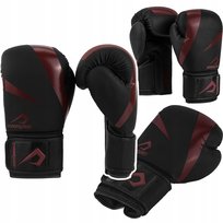 Rękawice Bokserskie Overlord Riven Skóra Syntetyczna Bordowe R. 12Oz