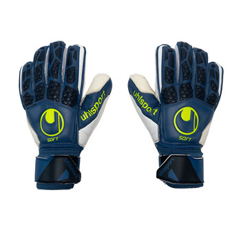 Rękawice bramkarskie uhlsport Hyperact Soft Flex Frame niebiesko-białe 101123801 8.5 - Uhlsport