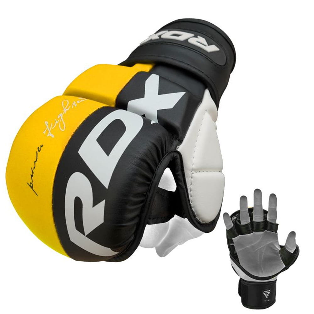 Zdjęcia - Rękawice do sportów walki RDX Rękawice MMA  T6 (yellow)  [Rozmiar: XL]