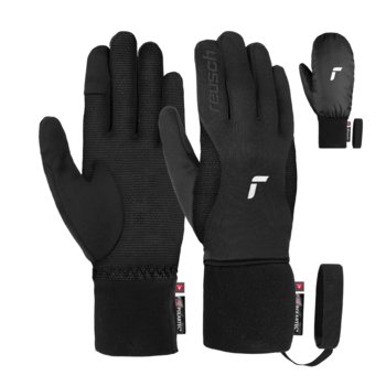 Rękawice multifunkcyjne Primaloft Reusch Baffin Touch-TEC 7702 czarno-srebrny - 10,5 - Reusch
