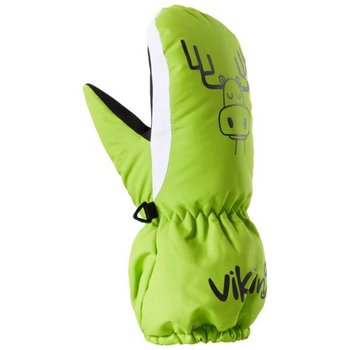 Rękawice narciarskie dziecięce Primaloft Viking Hakuna 7300 limonkowy - 2 - Viking