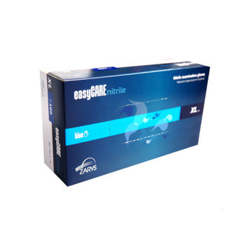 Rękawice nitrylowe bezpudrowe ZARYS L Niebieskie - Zarys