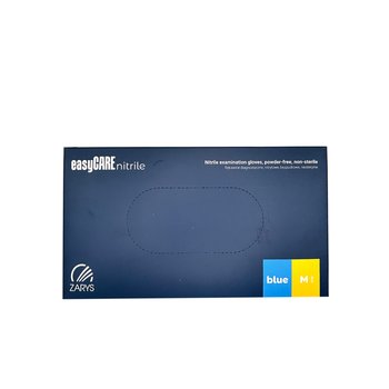 Rękawice nitrylowe easyCARE ZARYS bezpudrowe M 100 szt+GRATIS Test covid-19 - Zarys