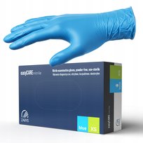 Rękawice Nitrylowe Rękawiczki Blue 100 Szt Niebieskie Rozmiar XS