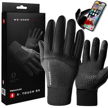 Rękawice Rękawiczki Męskie Zimowe ANTYPOŚLIZGOWE Samochodu Smartfona - WEISNER