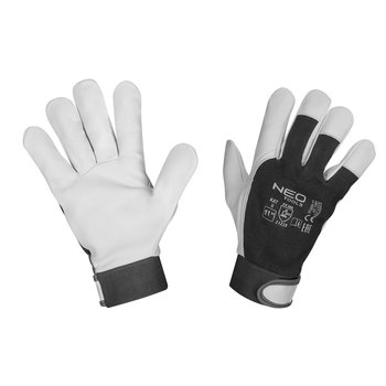 Rękawice rękawiczki robocze, 2121X, skóra kozia, rzep, rozmiar 11”, NEO 97-655-11 - NEO TOOLS