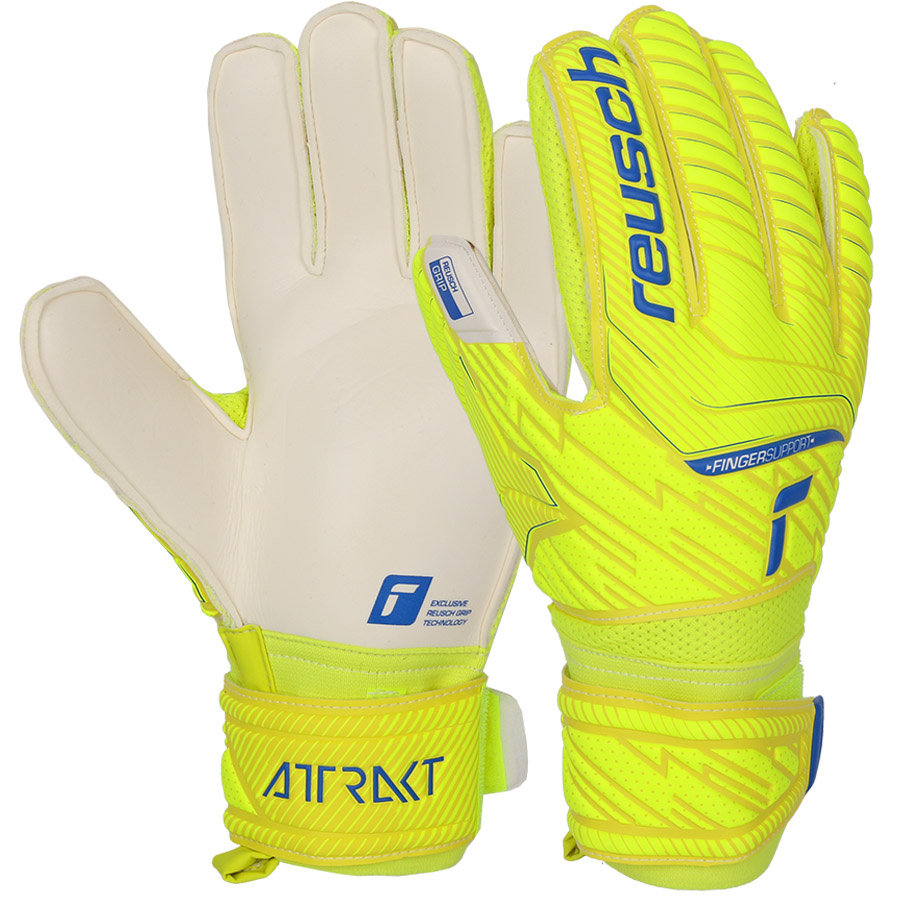 Rękawice Bramkarskie Reusch Attrakt Grip Finger Support Czerwone 5370810 3334 9,p1473185904,sport P