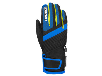 Rękawice Reusch Duke R-TEX® XT Junior Black Brilliant Blue Safety Yellow 2023 - Reusch