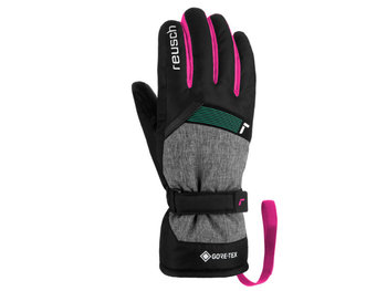 Rękawice Reusch Flash Gtx Junior Black Black Melange Pink Glo 2023 - Reusch