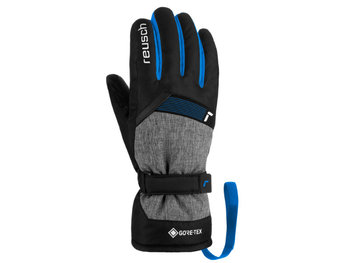 Rękawice Reusch Flash Gtx Junior Black Melange Brilliant Blue 2023 - Reusch