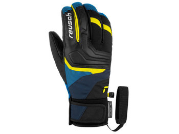 Rękawice Reusch Strike R-Tex® Xt Black Dress Blue Safety Yellow 2023 - Reusch