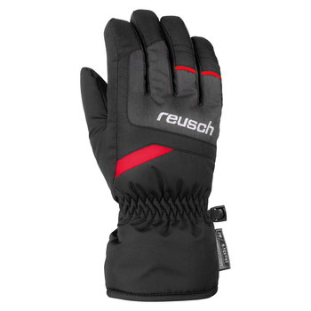 Rękawice zimowe dziecięce z membraną Reusch Bennet Junior 7680 czarno-czerwony - 3,5 - Reusch