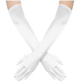 Rękawiczki Białe 60 Cm - Imchex