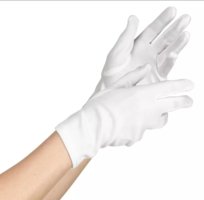 Rękawiczki Białe Komunia Strój Aniołka Św. Mikołaj