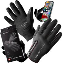 Rękawiczki Męskie DOTYKOWE Do Smartfona Zimowe Rowerowe