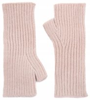 Rękawiczki modne zimowe mitenki damskie w prążek Saretto rk23327-1