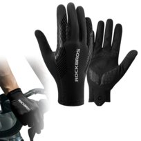 RĘKAWICZKI ROWEROWE DŁUGIE LETNIE NA ROWER CZARNE UNISEX ROCKBROS M Rockbros
