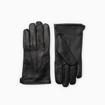 Rękawiczki Skórzane Męskie Czarne M PUCCINI Z Przeszyciami M103(8.5) 1