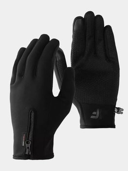 Rękawiczki softshellowe Touch Screen zimowe  uniseks 4F 4FWAW24AGLOU133-20S Czarny - 4F