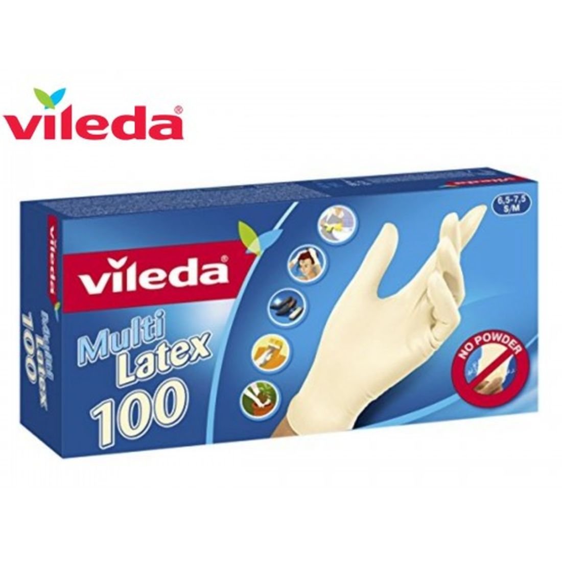 Rękawiczki VILEDA Multilatex, 100 szt.