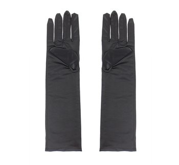 Rękawiczki wieczorowe, długie, czarne - GoDan