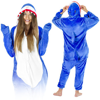 Rekin Kigurumi Onesie Dres Piżama Kombinezon S - Zolta