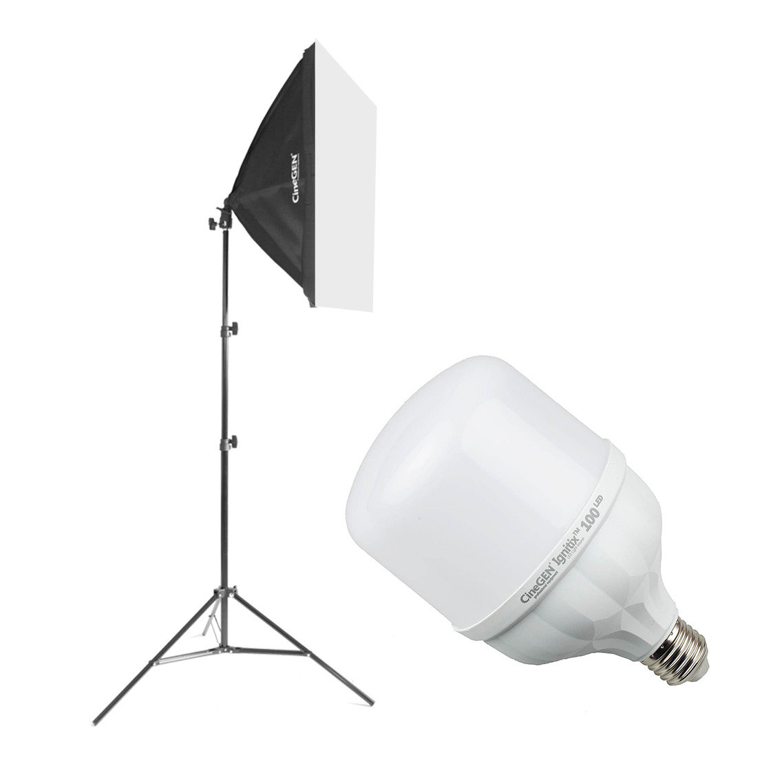 Zdjęcia - Oświetlenie studyjne CineGEN ReLed™ Zestaw Oświetleniowy LED z Softboxem 40x60 