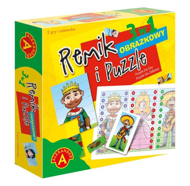 Remik Obrazkowy I Puzzle, gra planszowa, Alexander