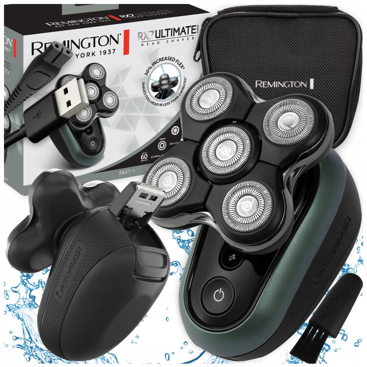 REMINGTON RX7 GOLARKA DO G OWY ROTACYJNA TRYMER MASZYNKA DO GOLENIA remington-rx7-golarka-do-g-owy-rotacyjna-trymer-maszynka-do-golenia