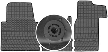 Renault Master III VAN  od 2010r. Dywaniki gumowe FROGUM D00695 + mocowania MAX-DYWANIK - Frogum
