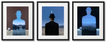 Rene Magritte - Niebieskie Plakaty - DEKORAMA