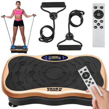 RENEW FORCE PLATFORMA WIBRACYJNA Masażer Trening Całego Ciała Wyszczuplająca Wibrująca JF-CFM09-GOLD - Renew Force