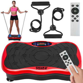 RENEW FORCE PLATFORMA WIBRACYJNA Masażer Trening Całego Ciała Wyszczuplająca Wibrująca JF-CFM09-RED - Renew Force