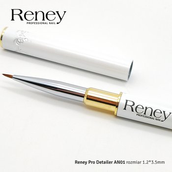 Reney, Pro Detailer, pędzelek do zdobień AN01, 1,2x3,5 mm - Reney