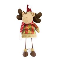 Renifer ozdobna figurka świąteczna ze sprężynką dekoracja zimowa - UC82353